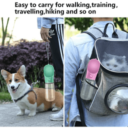 image-Outdoor Pet Dog Feeder Bowls Cats Dogs Travel Water Dispenser Feeder