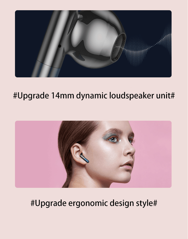 image-Comfortable Wear HIFI Stereo Sport Bluetooth TWS Wireless Headsets