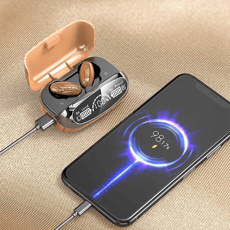 image-TWS Wireless Headphones Bluetooth 5.2 Stereo Sport Earphones