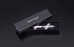 image-Purple Pen with Swarovski Crystals