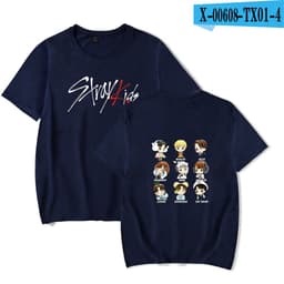 image-Stray Kids Korean Version Unisex Short Sleeve T Shirt Pink Factory Direct