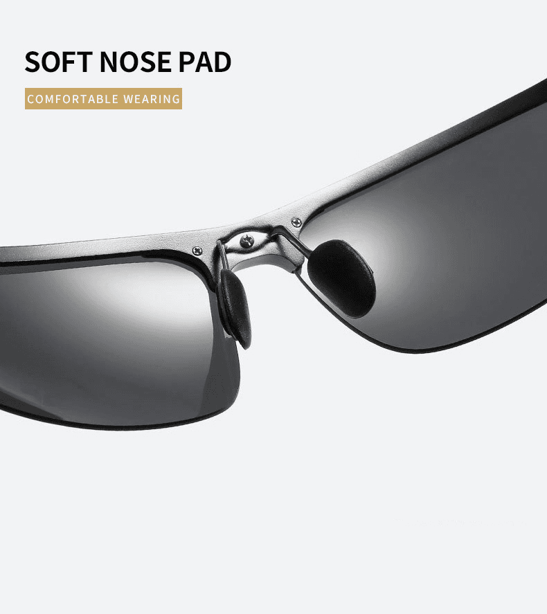 image-Men Women Polarized Semi-Rimless Driver Rider Sunglasses
