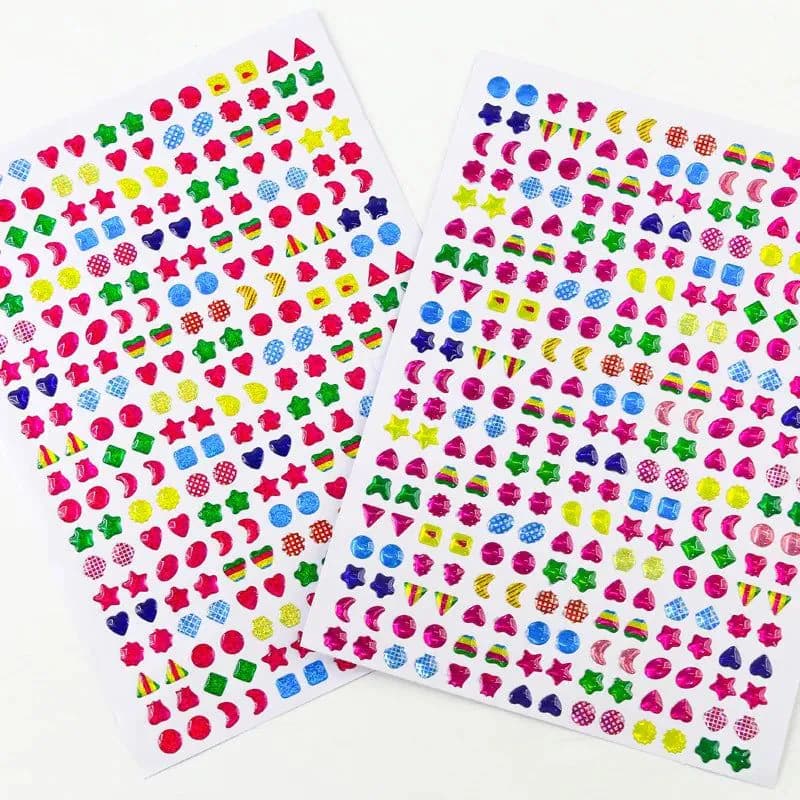 image-Monssjay Colourful Epoxy Stickers - Creative Nail & Decoration 280pcs