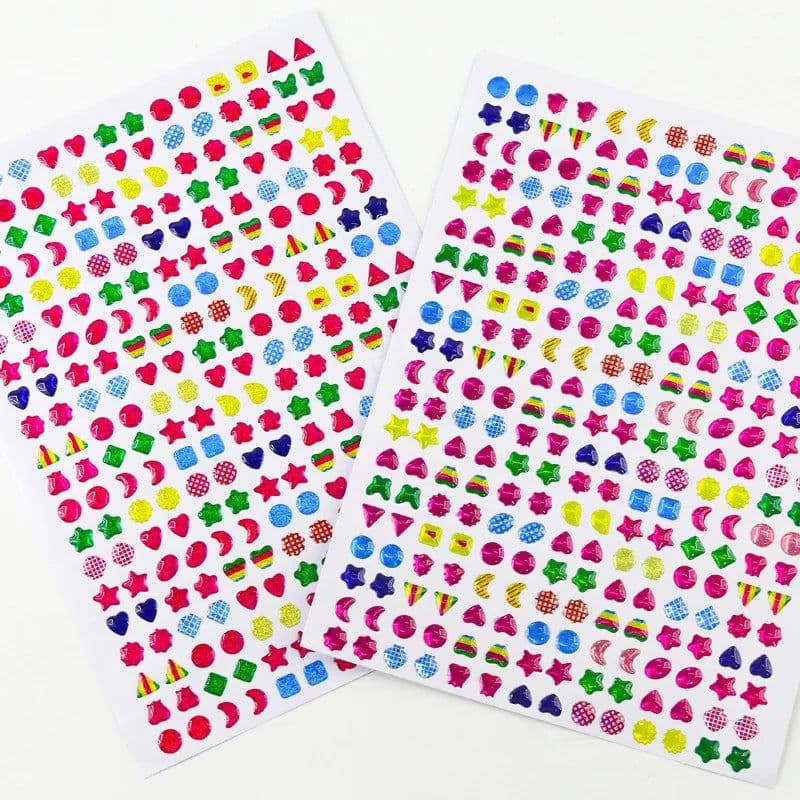image-Monssjay Colourful Epoxy Stickers - Creative Nail & Decoration 280pcs