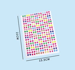 image-Monssjay Colourful Epoxy Stickers - Creative Nail & Decoration 280pcs