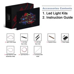 image-Vonado LED Light Kit for 10304 Chevrolet Camaro Z28 - Enhance Your Build