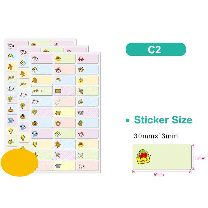 image-Customised 120Pcs Waterproof Name Stickers for Personalised Labelling