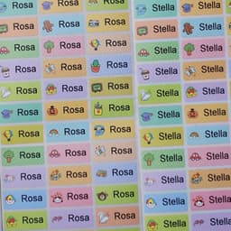 image-Customised 120Pcs Waterproof Name Stickers for Personalised Labelling