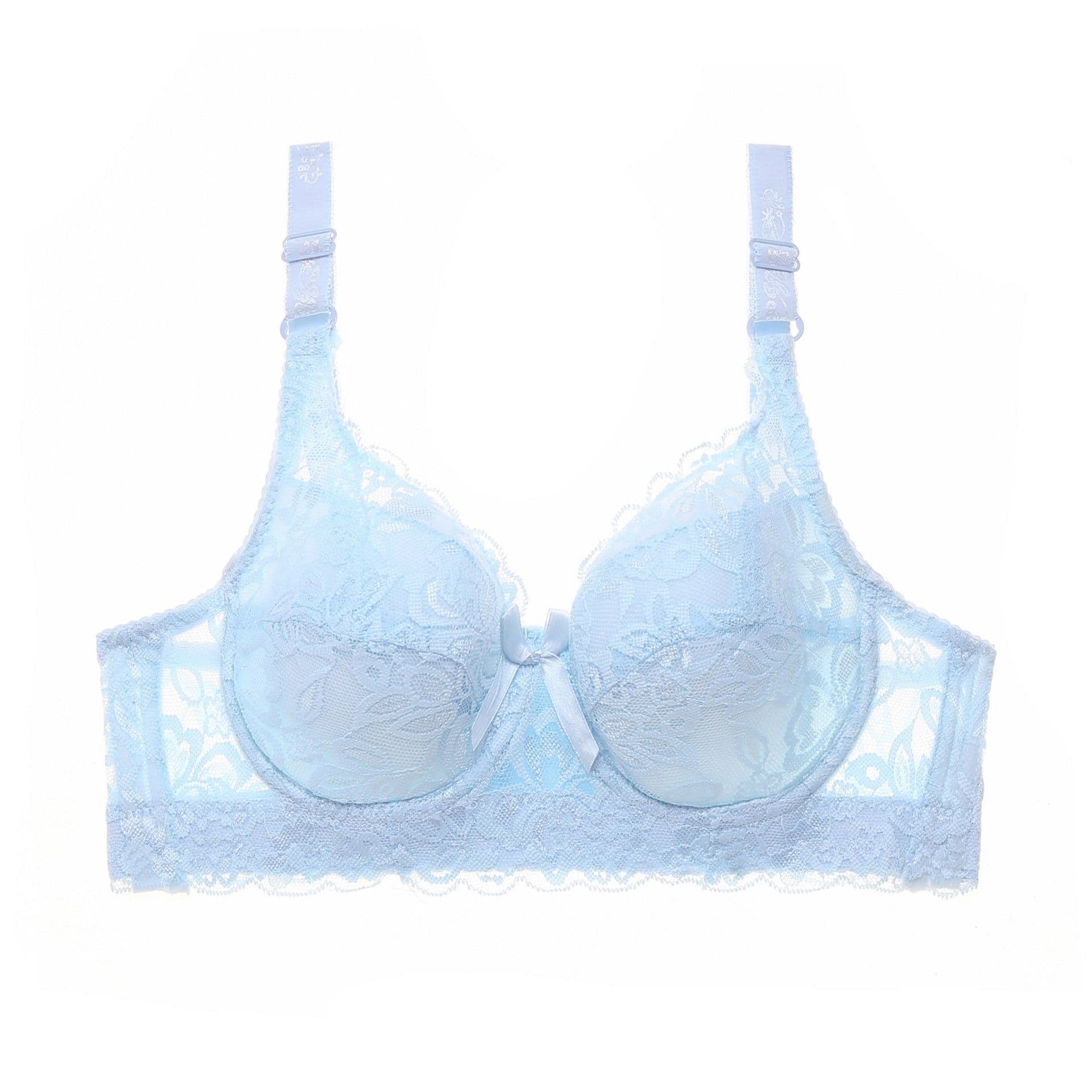 image-Xi Laizi Bra - D Cup Thin Mold Cotton Underwear