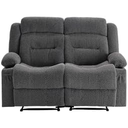 image-VEVOR Loveseat Recliner Sofa, Manual Reclining Couch with Heating and Massage, Soft Corduroy Recliner Sofa with USB Ports, Cup Holders and Side Storage Bags, Dual Loveseat Chair for Living Room, Grey