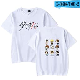 image-Stray Kids Korean Version Unisex Short Sleeve T Shirt Pink Factory Direct