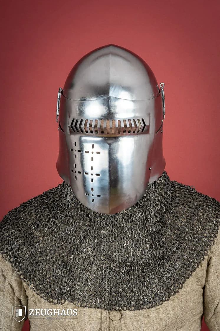 image-Bascinet Helmet 14th Cent. 2mm Polished