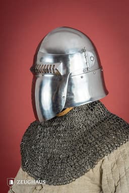 image-Bascinet Helmet 14th Cent. 2mm Polished