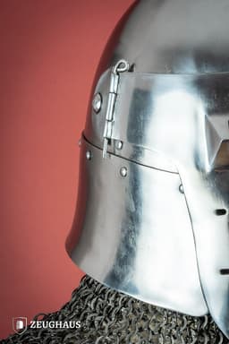 image-Bascinet Helmet 14th Cent. 2mm Polished