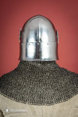 image-Bascinet Helmet 14th Cent. 2mm Polished