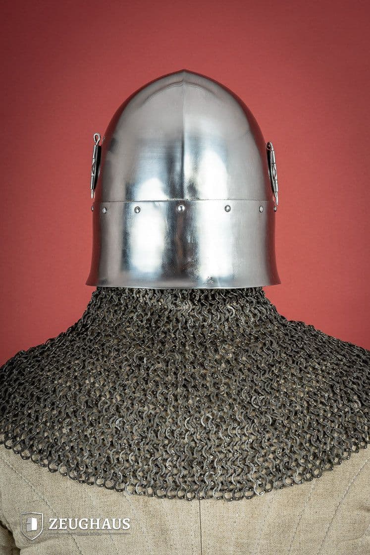 image-Bascinet Helmet 14th Cent. 2mm Polished