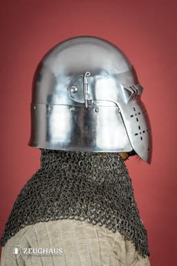image-Bascinet Helmet 14th Cent. 2mm Polished