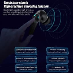 image-Dragon True Wireless Noise Cancellation Stereo Gaming Bluetooth