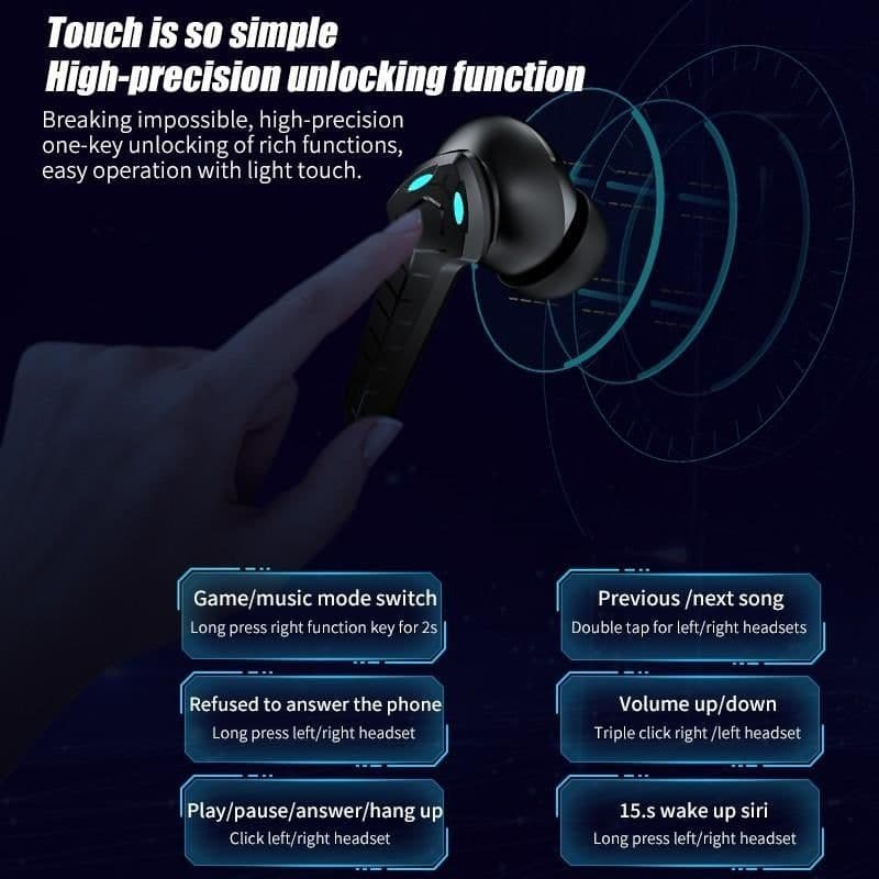 image-Dragon True Wireless Noise Cancellation Stereo Gaming Bluetooth