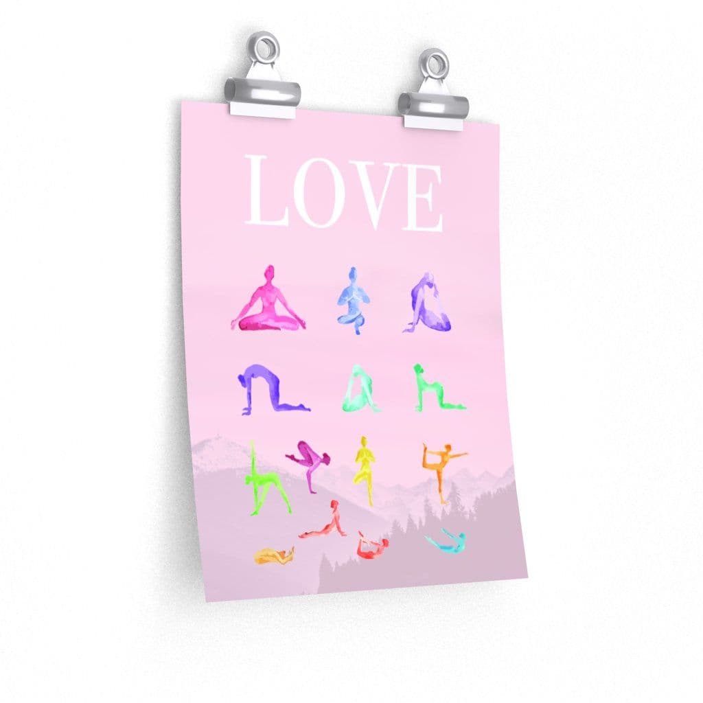 image-Love Yoga 14 Poses Premium Matte Poster