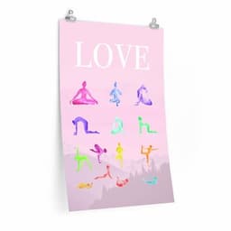 image-Love Yoga 14 Poses Premium Matte Poster