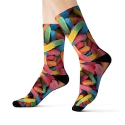 image-Gummy Candy Novelty Socks