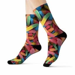 image-Gummy Candy Novelty Socks