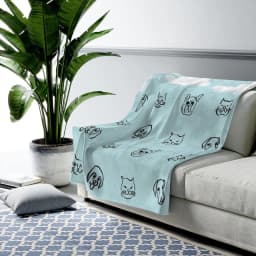 image-It's Raining Cats and Dogs Plush Blanket