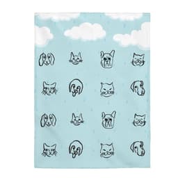 image-It's Raining Cats and Dogs Plush Blanket