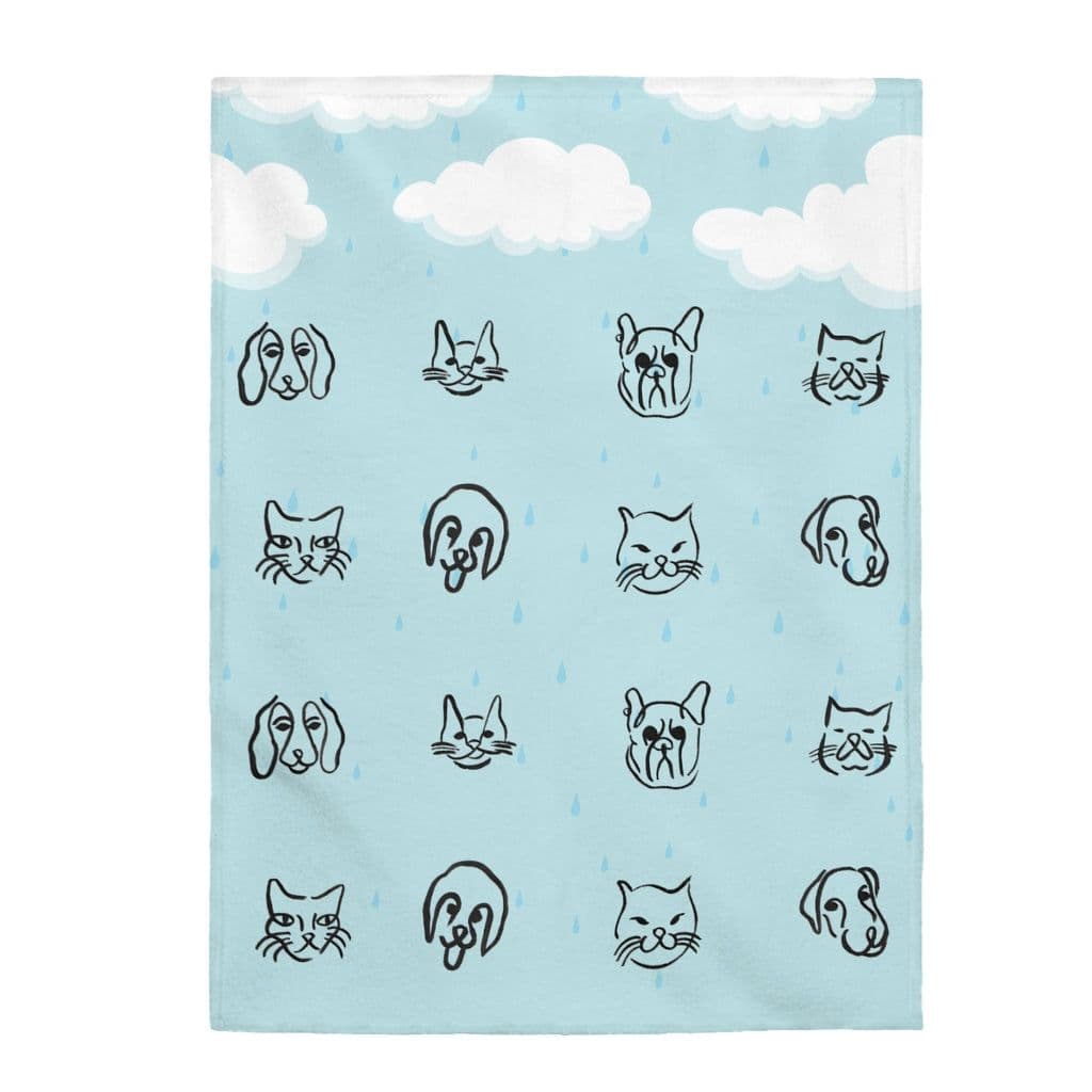 image-It's Raining Cats and Dogs Plush Blanket
