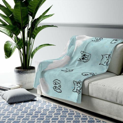 image-It's Raining Cats and Dogs Plush Blanket