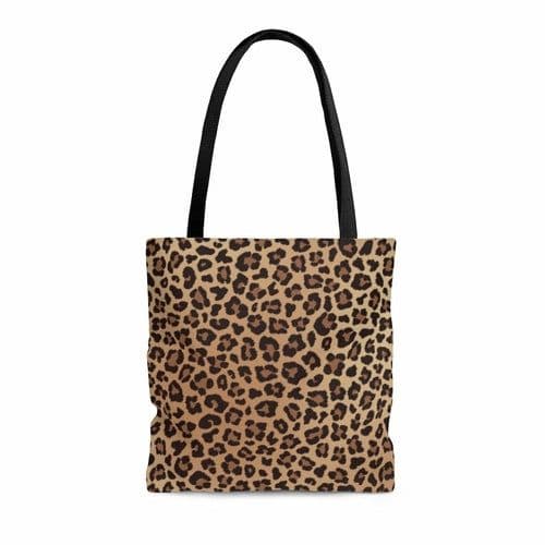 image-Leopard Print Animal Tote Bag