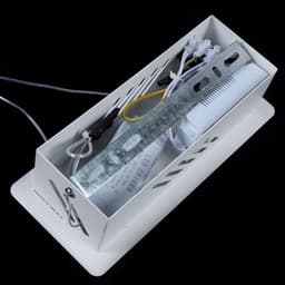 image-Contemporary Acrylic LED Swirl Shaped Light Fixture