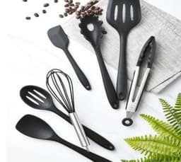 image-Non Stick Silicone Cooking Utensils Premium Heat Resistant 10 PCS Set