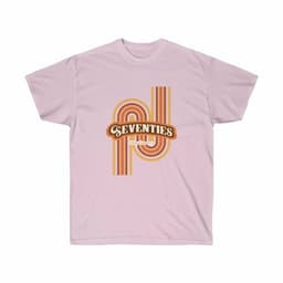 image-Womens Retro 70's Cotton T-Shirt