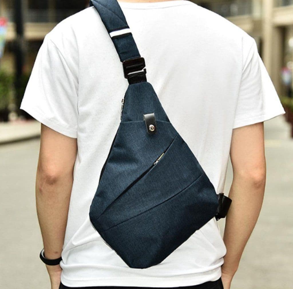 image-Waterproof Triangle Side Crossbody Bag