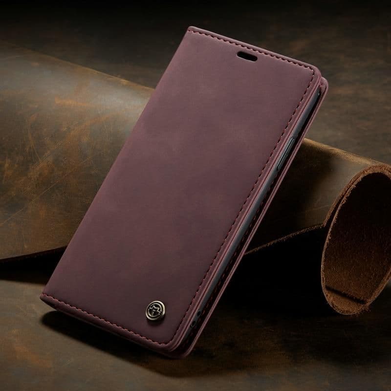 image-Luxury Magnetic Flip Wallet Case for iPhone 7, 8, X, 11, 12, 13
