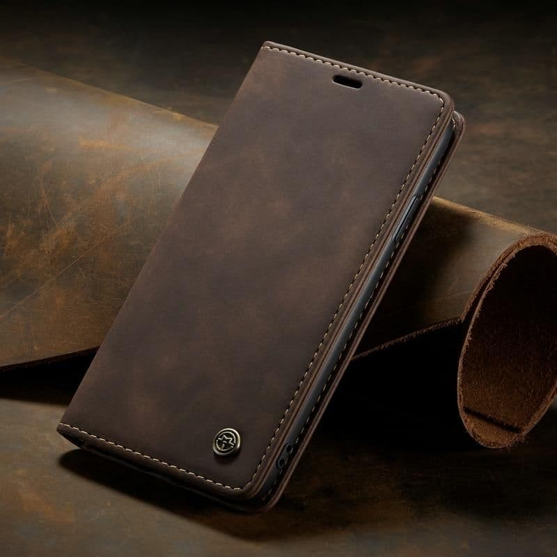 image-Luxury Magnetic Flip Wallet Case for iPhone 7, 8, X, 11, 12, 13