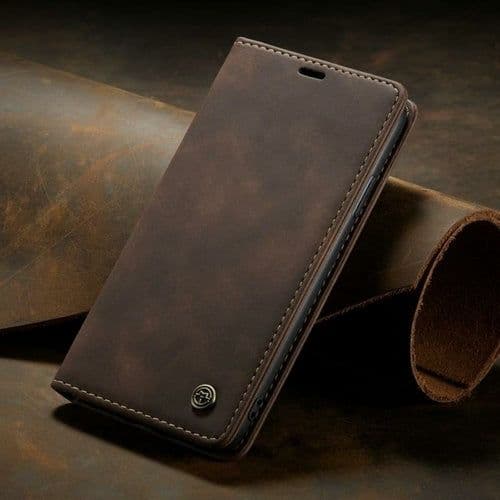 image-Luxury Magnetic Flip Wallet Case for iPhone 7, 8, X, 11, 12, 13