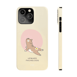 image-Upward Facing Dog Yoga Theme Slim Case for iPhone 14 Series