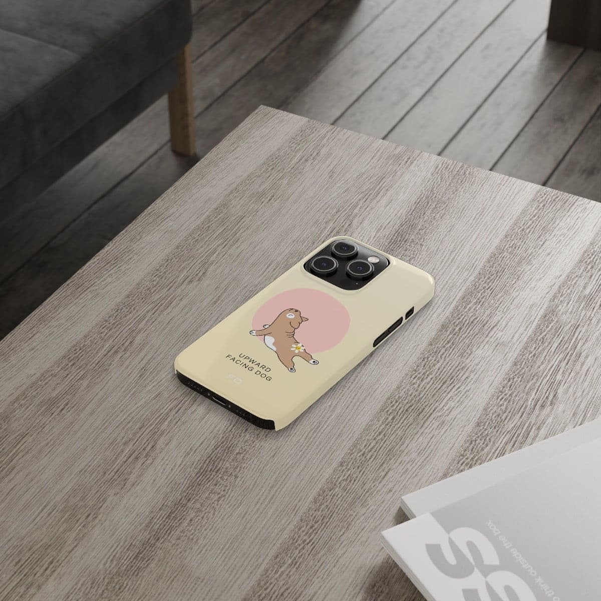 image-Upward Facing Dog Yoga Theme Slim Case for iPhone 14 Series