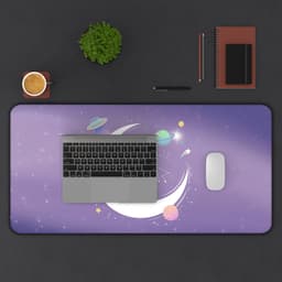 image-Chilling Alien Space Theme Desk Mat