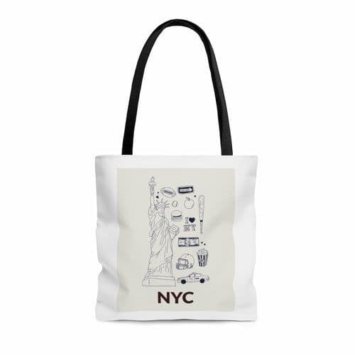 image-Symbols of NYC Everyday Tote Bag Medium
