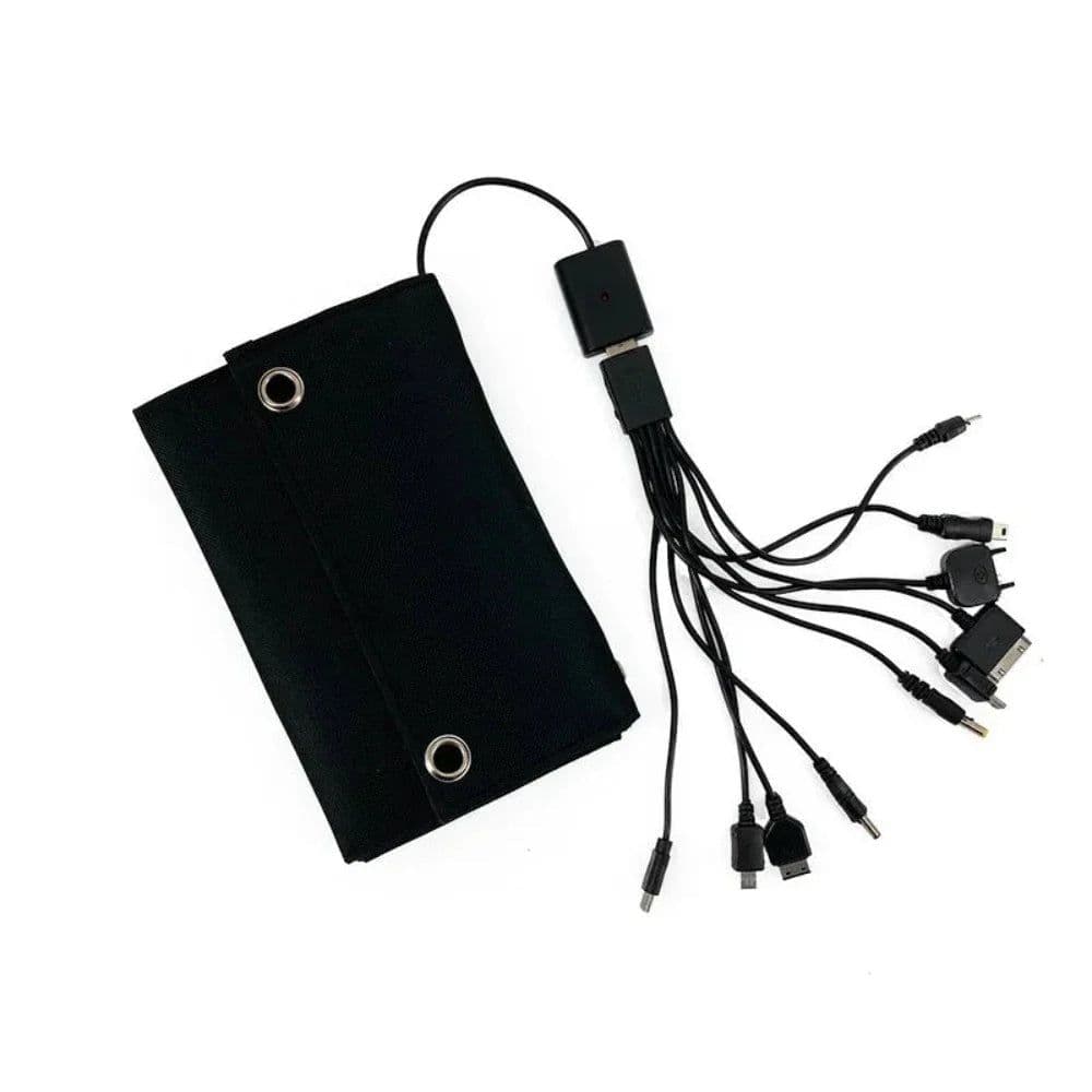 image-Portable Solar Panel with USB Charging for Cell Phone