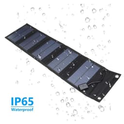 image-Portable Solar Panel with USB Charging for Cell Phone