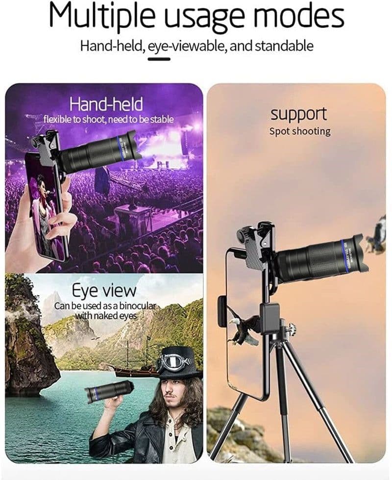 image-Dragon 36X Mobile Phone Lens Kit With Tripod