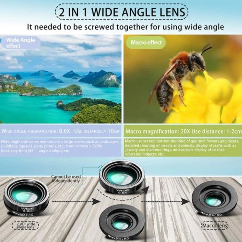 image-Dragon 36X Mobile Phone Lens Kit With Tripod