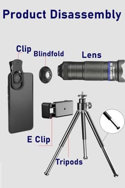 image-Dragon 36X Mobile Phone Lens Kit With Tripod