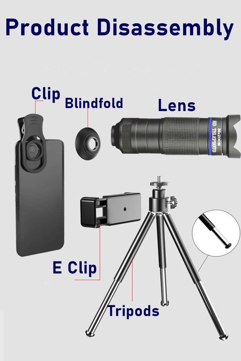 image-Dragon 36X Mobile Phone Lens Kit With Tripod