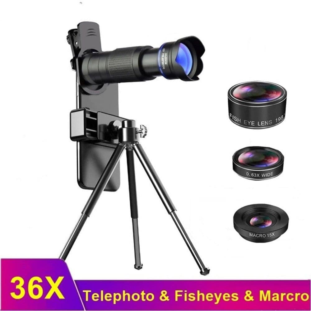 image-Dragon 36X Mobile Phone Lens Kit With Tripod